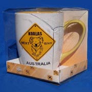 Mug - Roadsign Koala White/Yellow